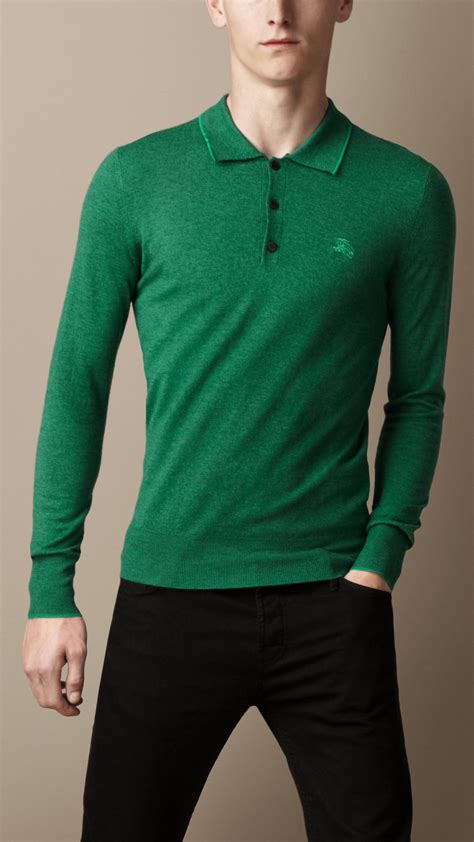 burberry long sleeve tee|burberry polo shirts men.